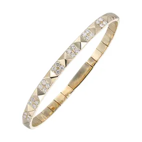 14Kt Yellow Gold Diamond 1Ctw Bangle