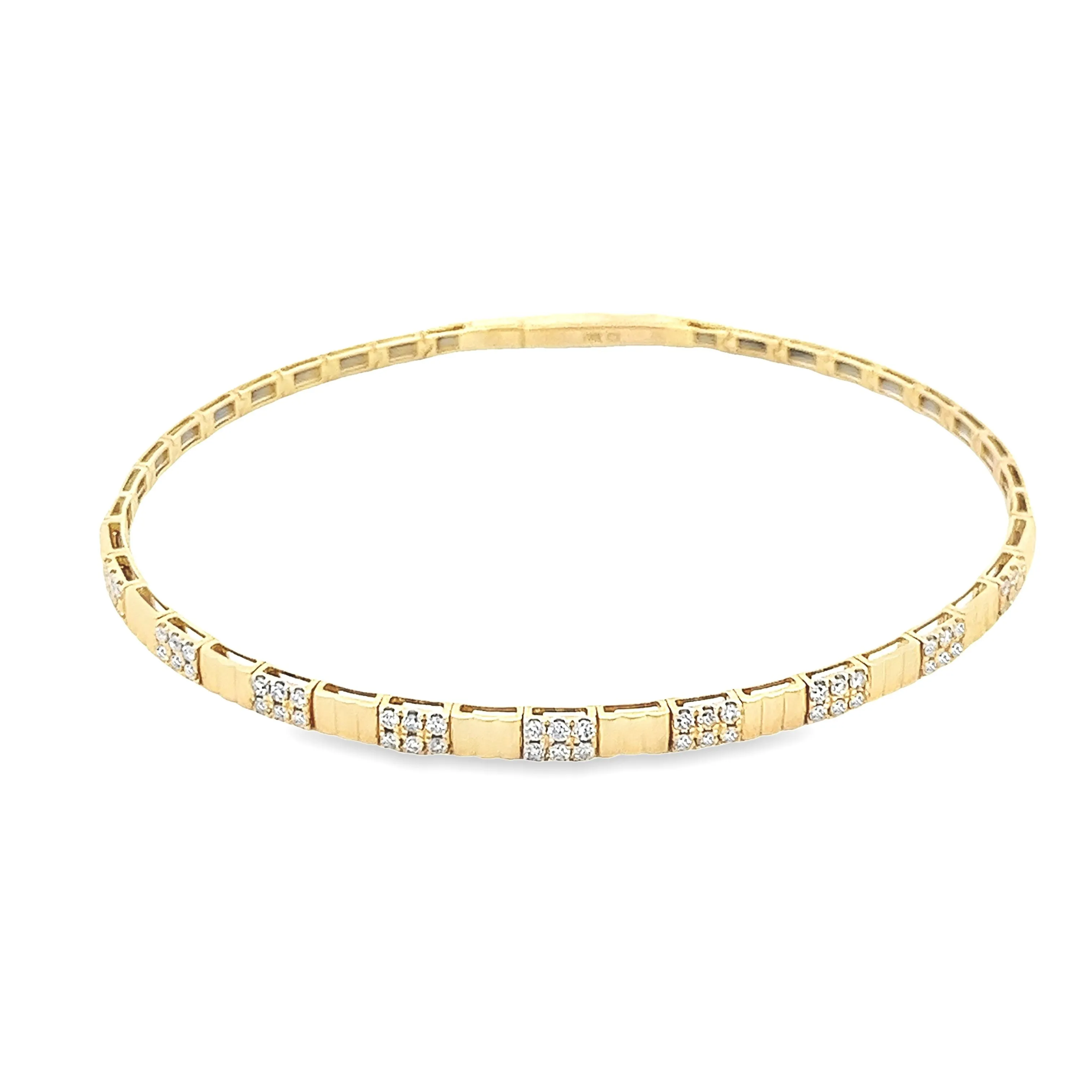 .48ct 18k Yellow Gold Diamond Bangle