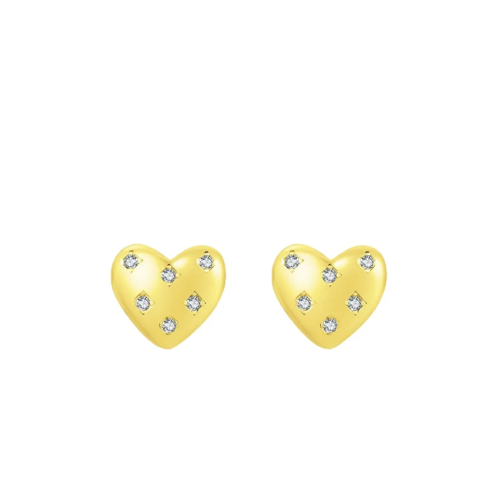 925 Sterling Silver and Zircon Love Heart Stud Earrings Women's Ins Temperament Sweet Sense of Luxury Small Earrings Ear Piercing

Everyday Genie Earrings from the Planderful Collection