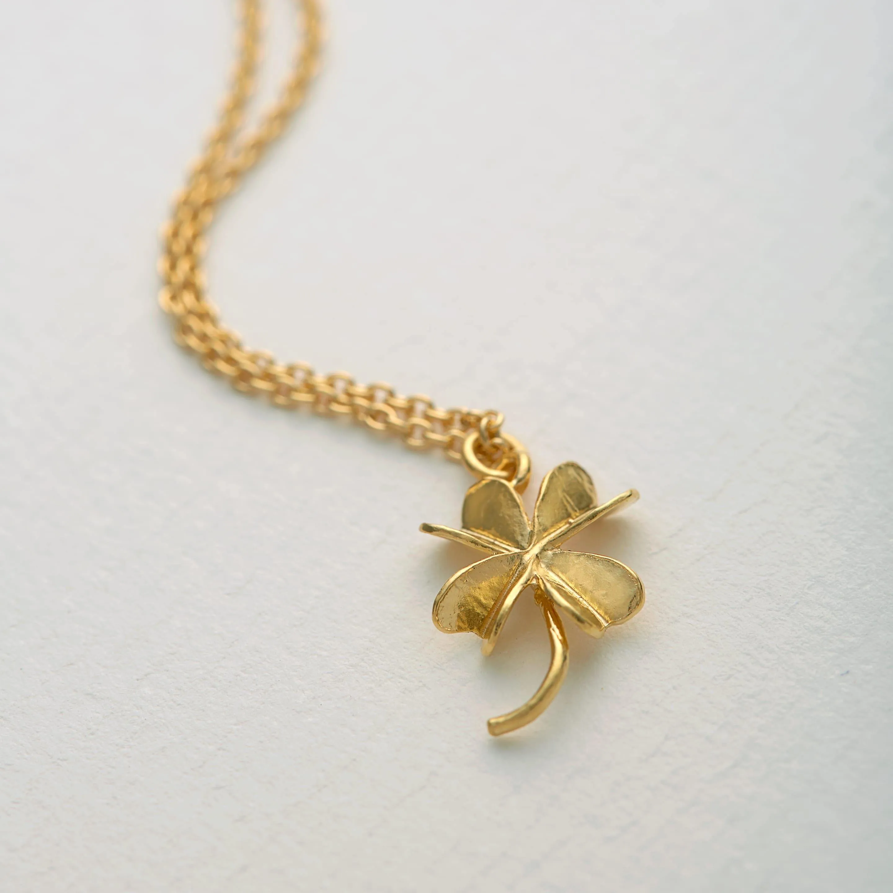 Alex Monroe Baby Lucky Clover Necklace