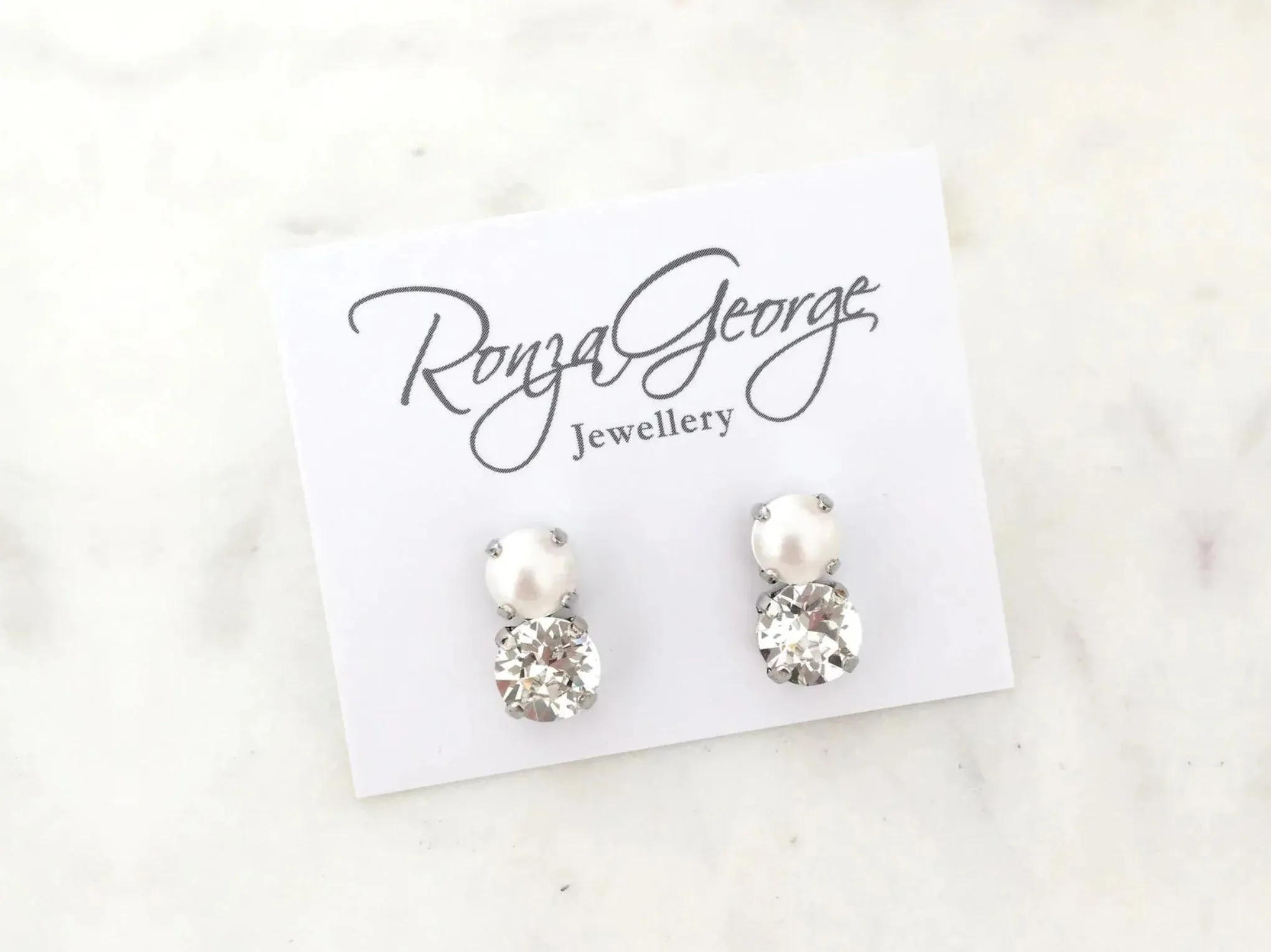 Bare - Swarovski Bridal Stud Earrings