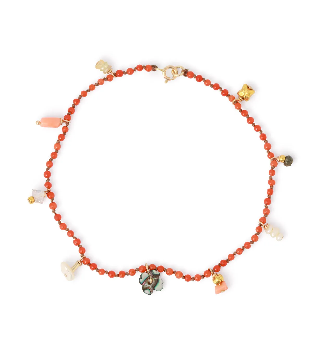 Beaded Charm Bracelet by See Real Flowers