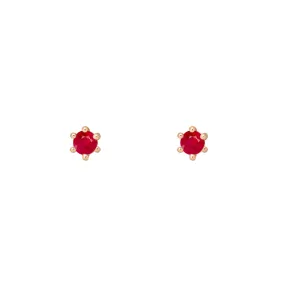 Birthstone Earrings: July Ruby