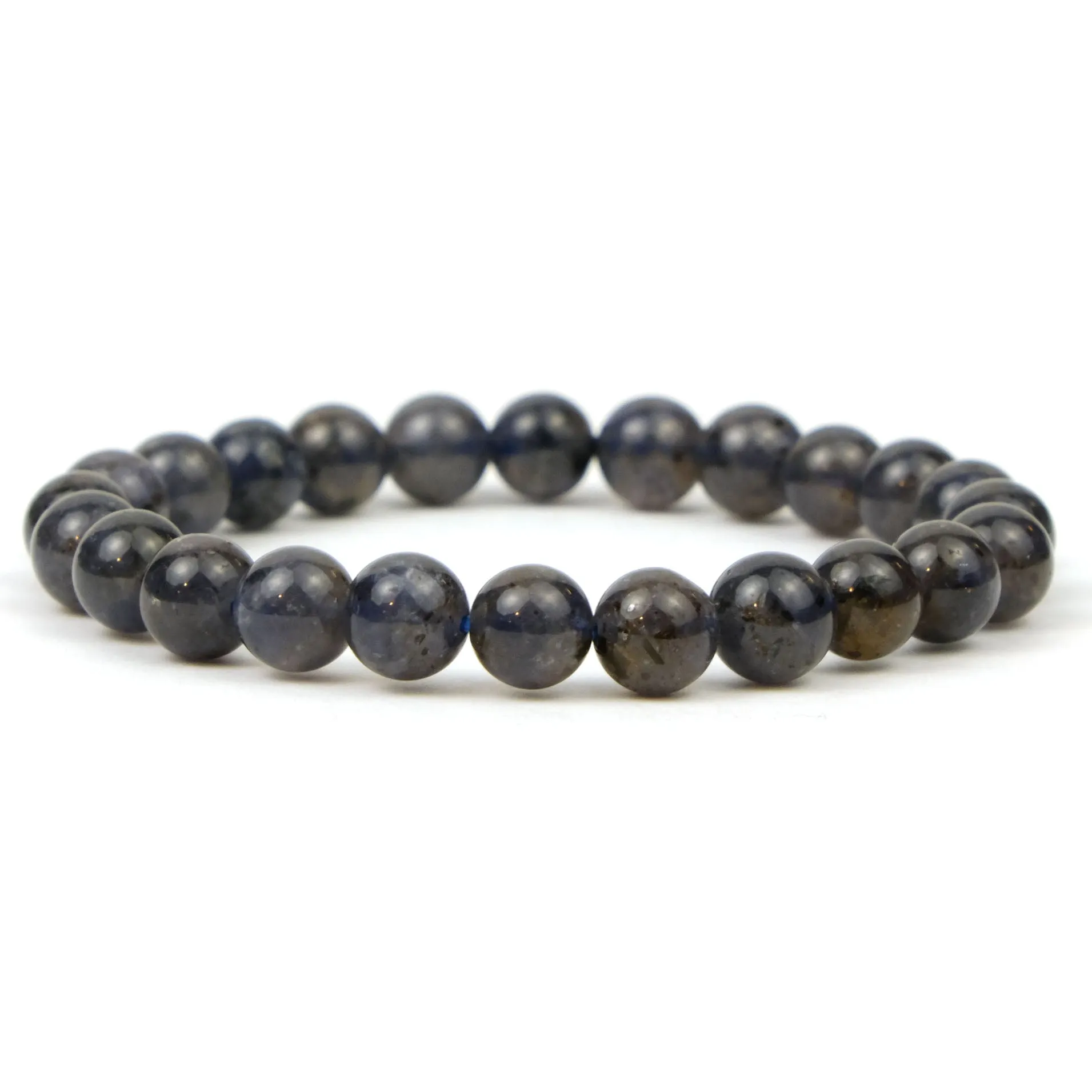 Black Tanzanite Stretch Bracelet 7mm