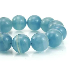 Blue Calcite Stretch Bracelet 16mm