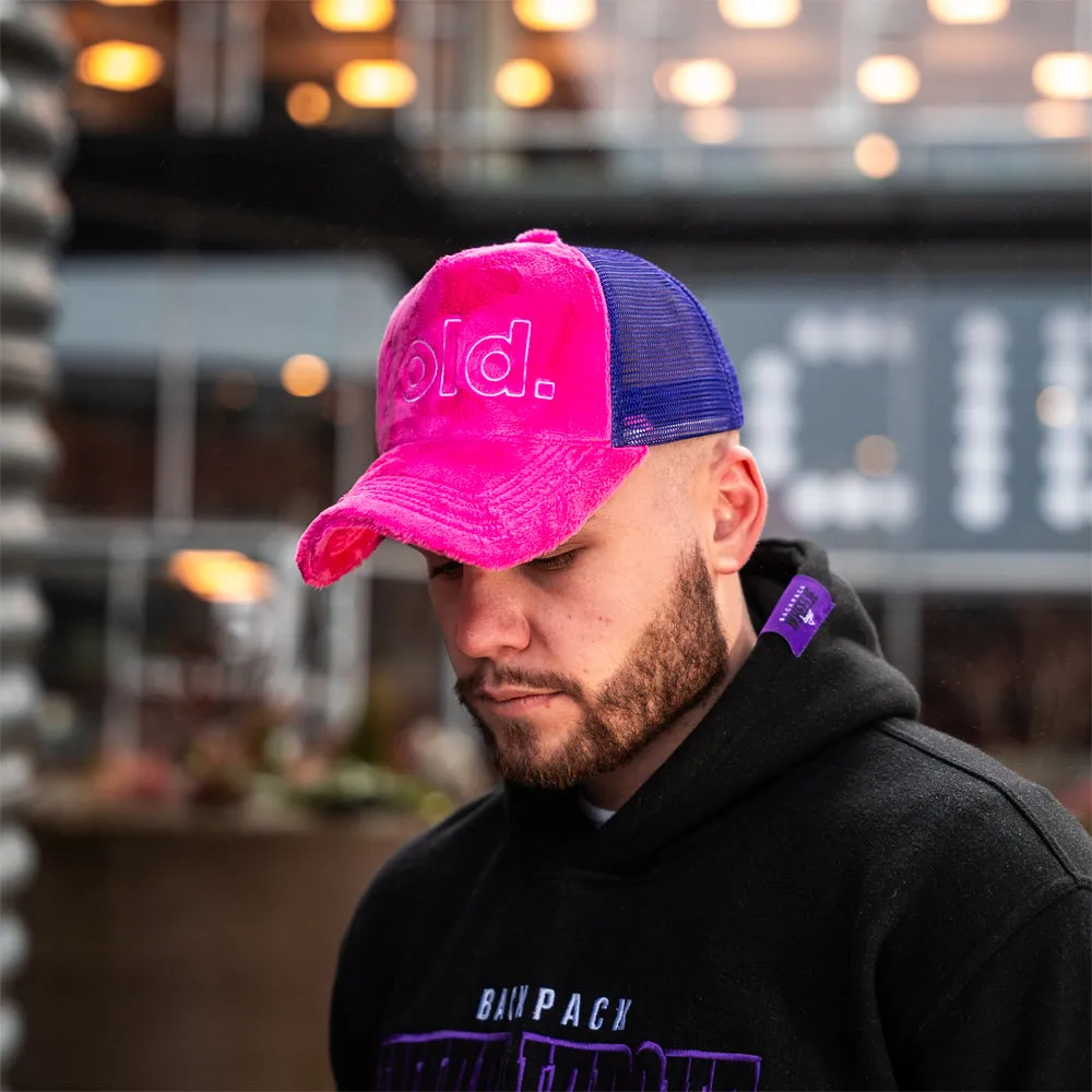 bold. Trucker Cap Pink/Purple