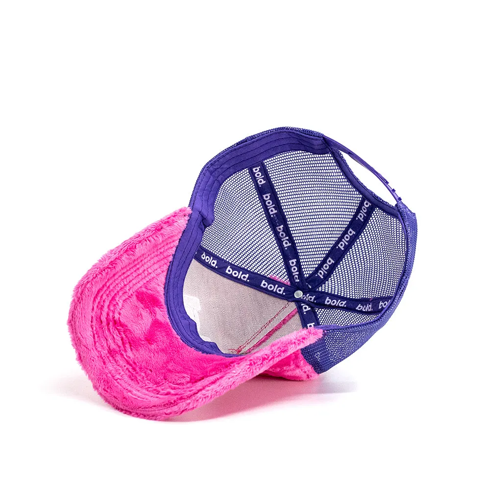 bold. Trucker Cap Pink/Purple