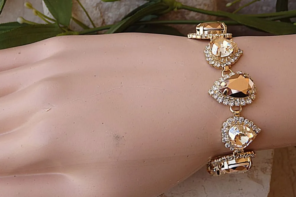 Bridal Champagne Bracelet