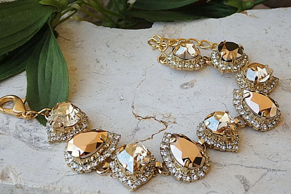 Bridal Champagne Bracelet