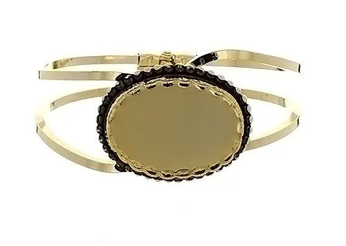 Cabochon Setting Bracelet Fits 22 x 30 mm Oval Cabochon