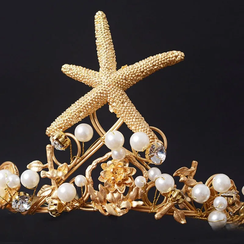 Carefree Mermaid Starfish Crown