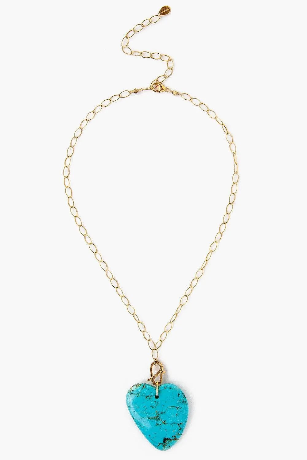 Chan Luu Turquoise Heart Necklace