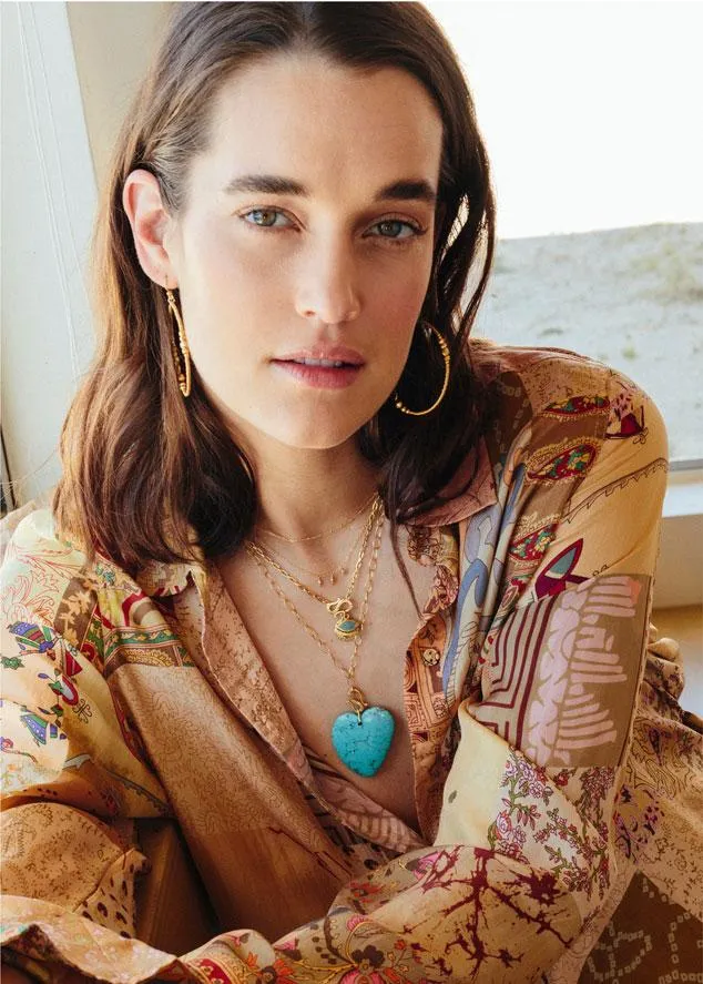 Chan Luu Turquoise Heart Necklace