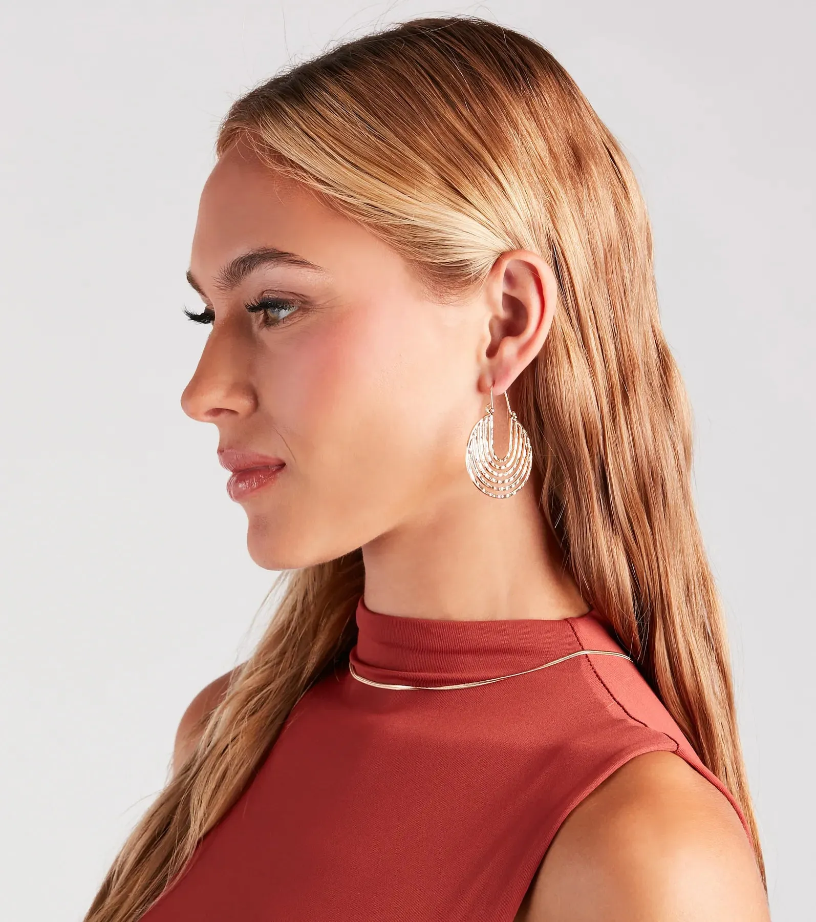 Contemporary Art Hoop Earrings