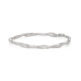 Craggy Silver Bangle