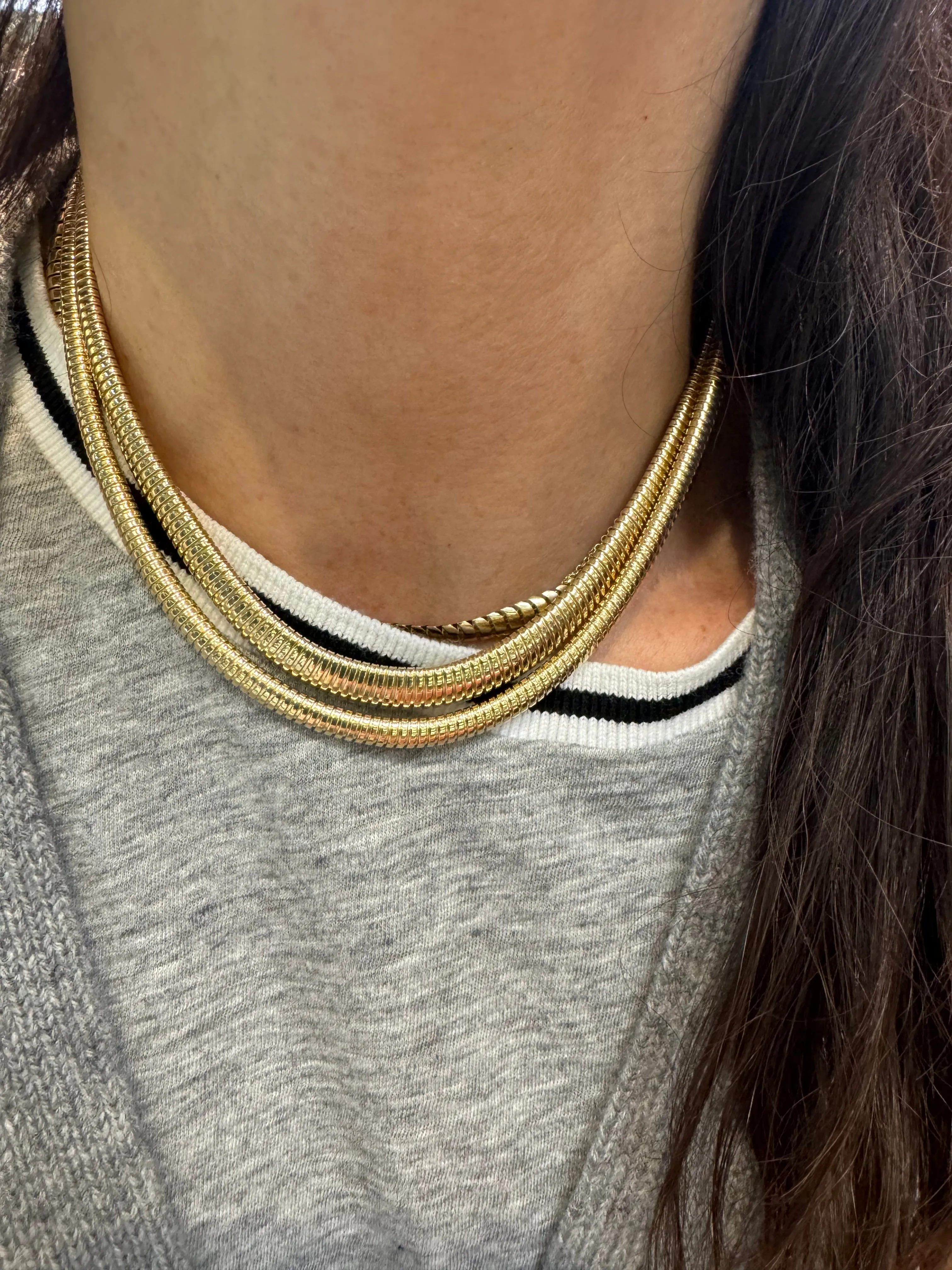 Double Tubogas Necklace