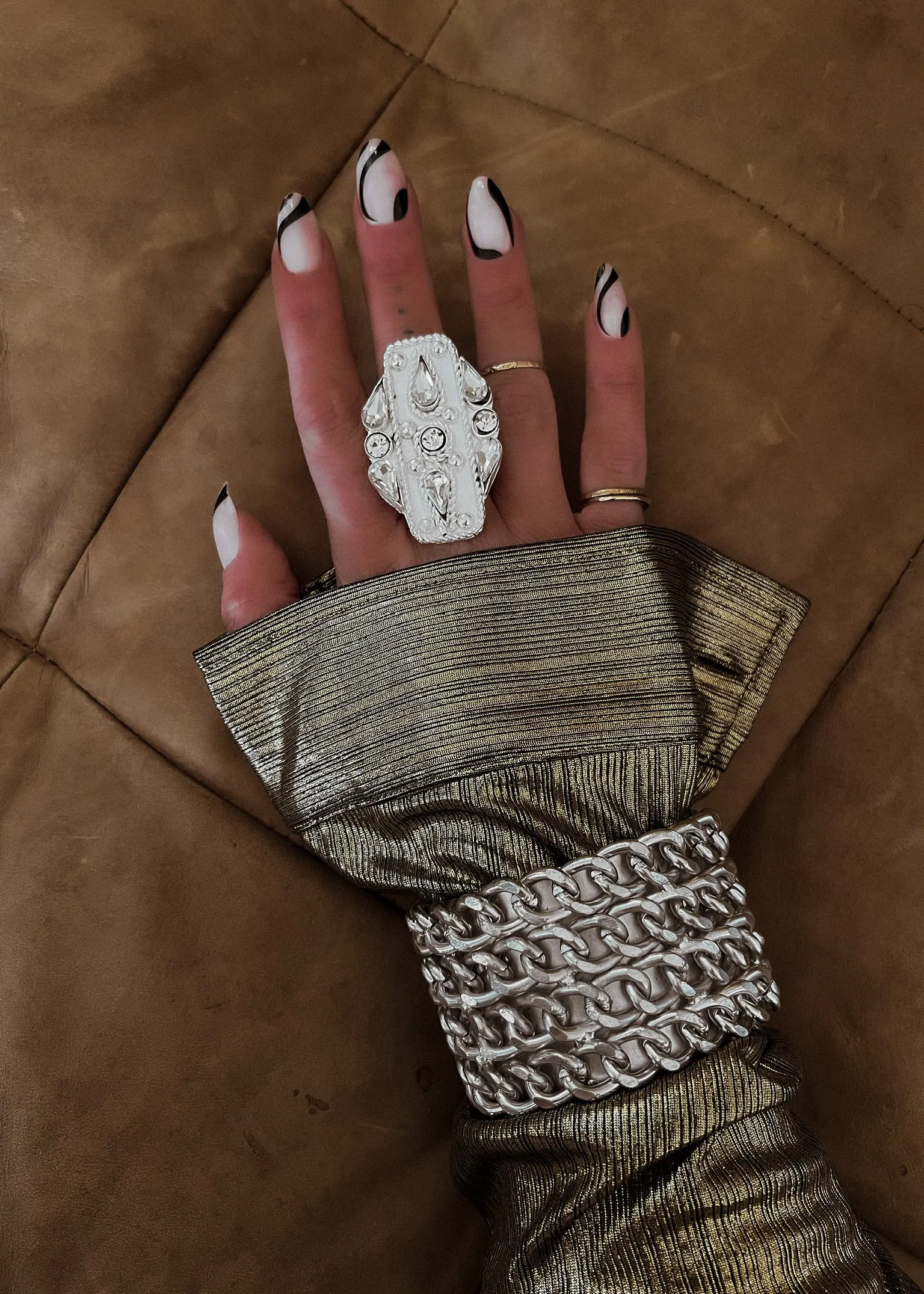 FINAL SALE: GILDED STATEMENT CUFF BRACELET