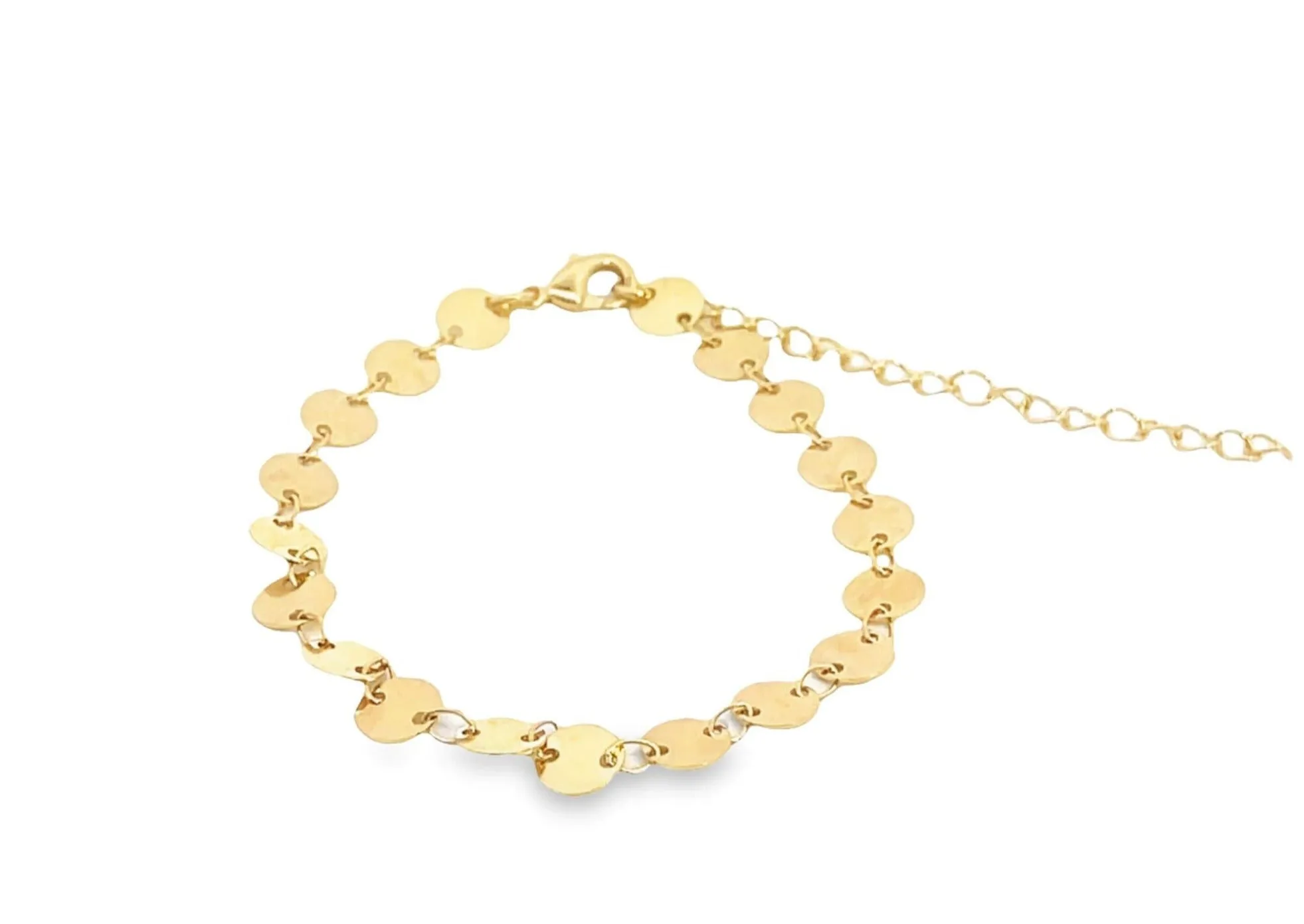 Flat Ball 6mm Disc Bracelet (G36)(I547)(E262)
