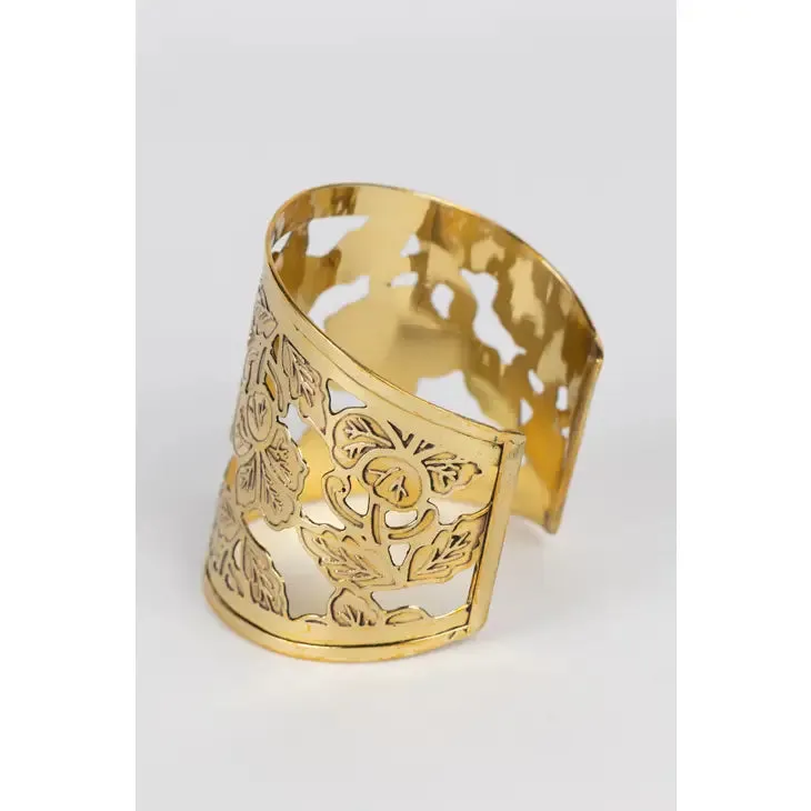 Floral Cuff Bracelet