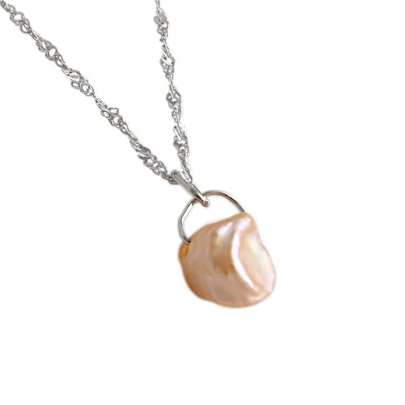 Freshwater Sparkle Pearl  Pendant Necklace
