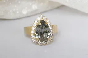 GREY FRENCH RING