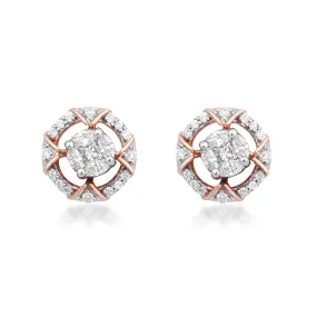 Halo Diamond Earrings