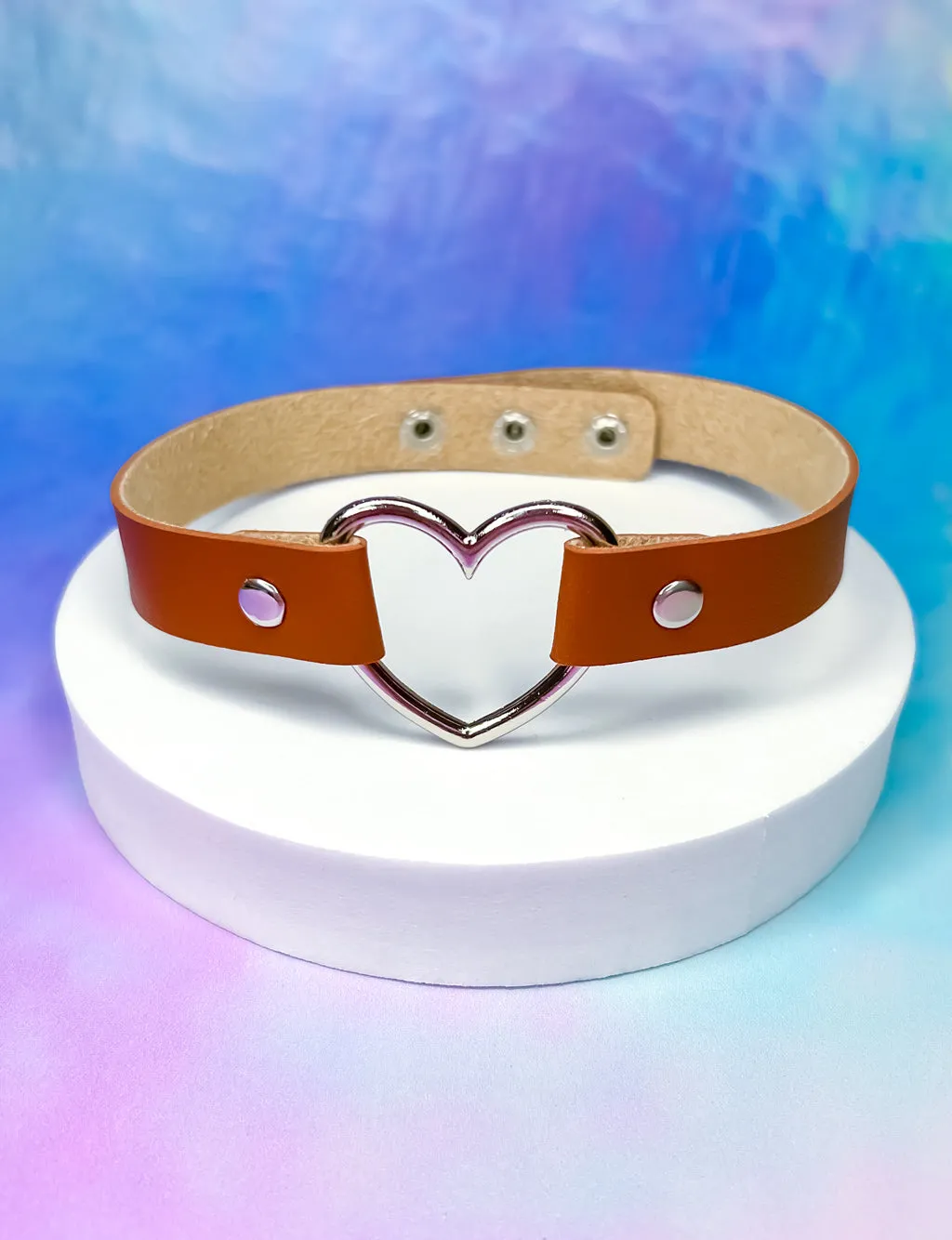 HEART CHOKER - BROWN SUGAR