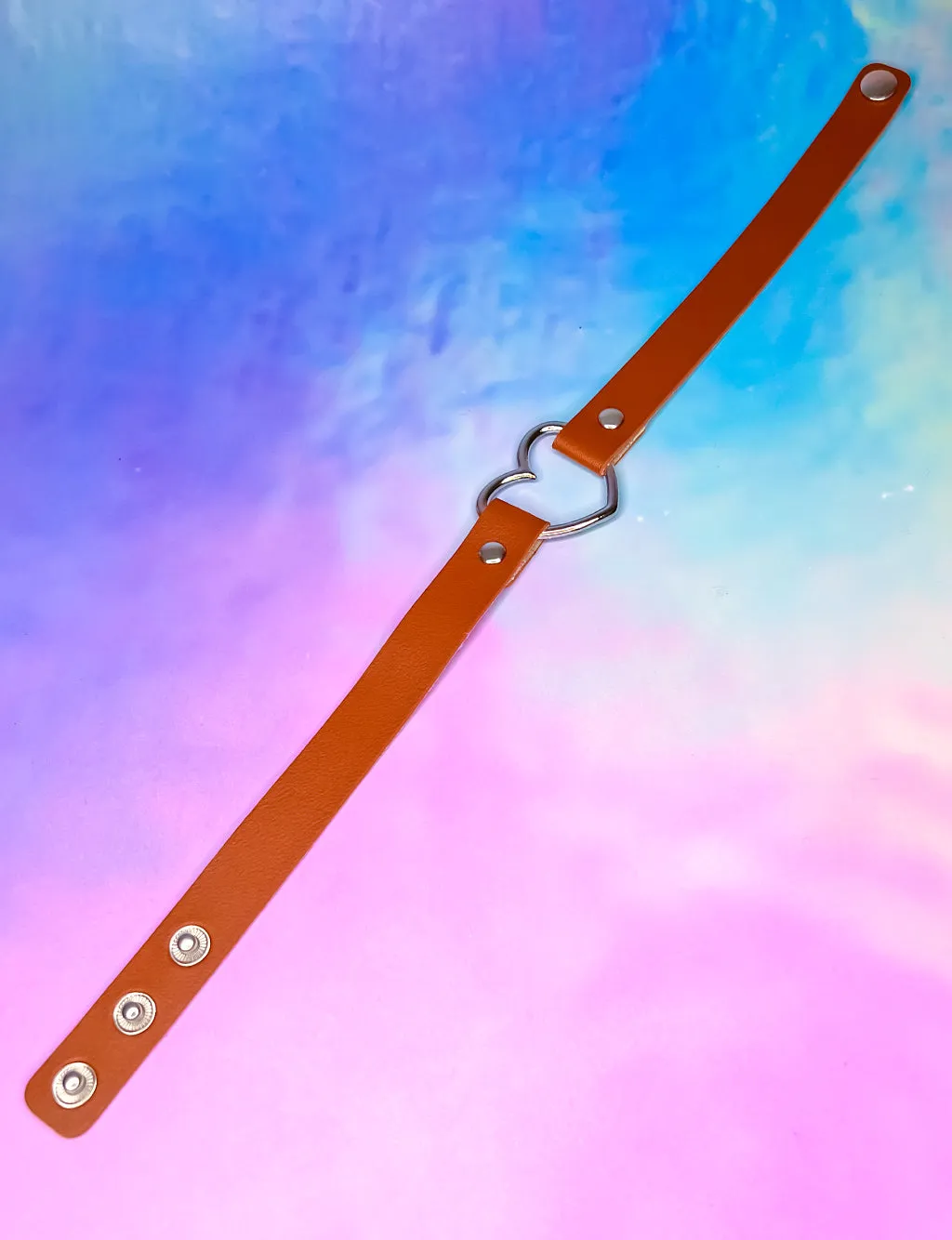 HEART CHOKER - BROWN SUGAR