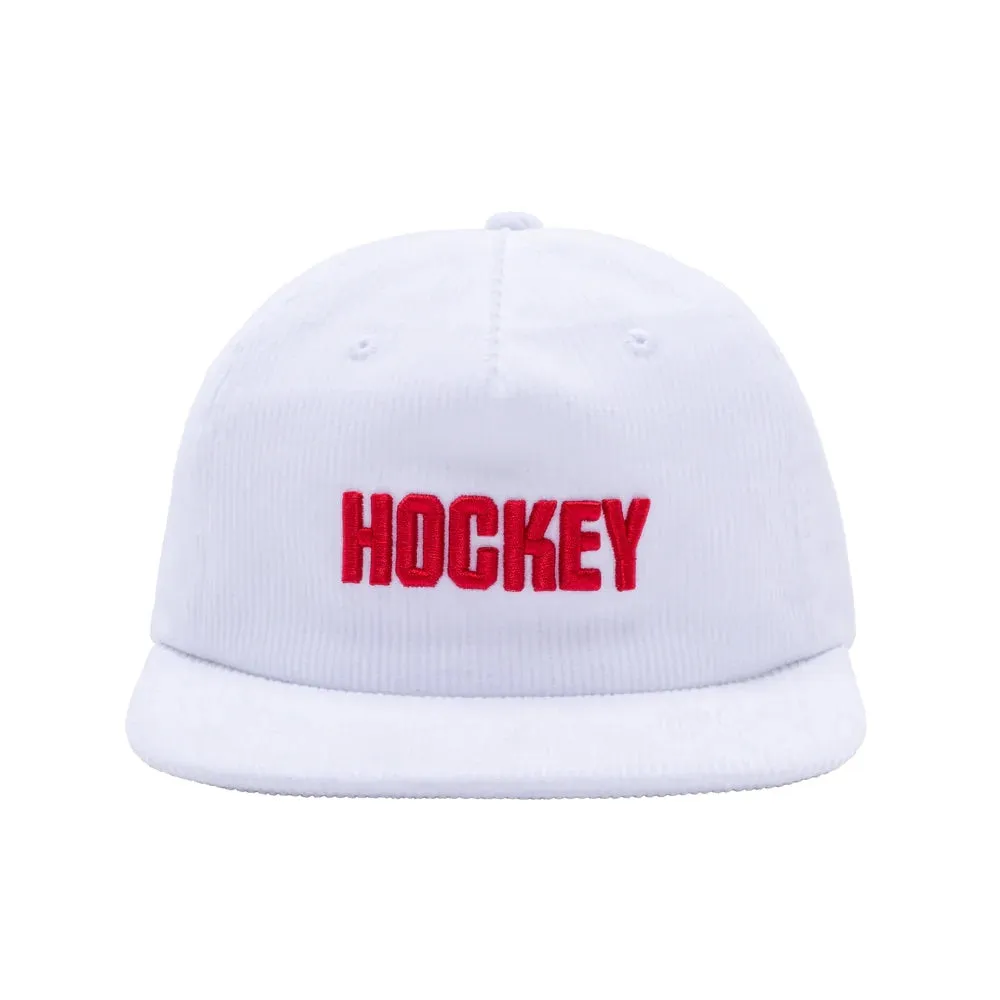 HOCKEY CORDUROY 5-PANEL WHITE