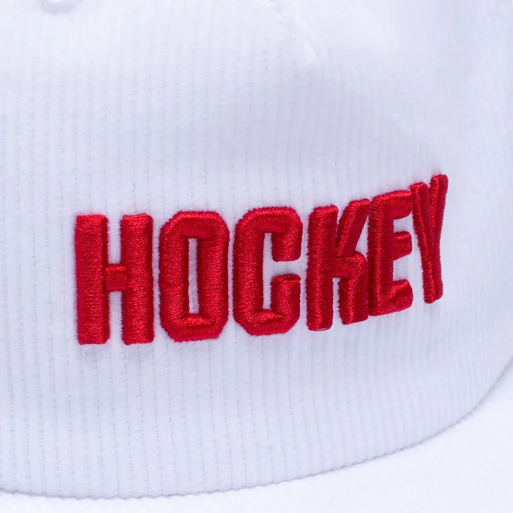 HOCKEY CORDUROY 5-PANEL WHITE