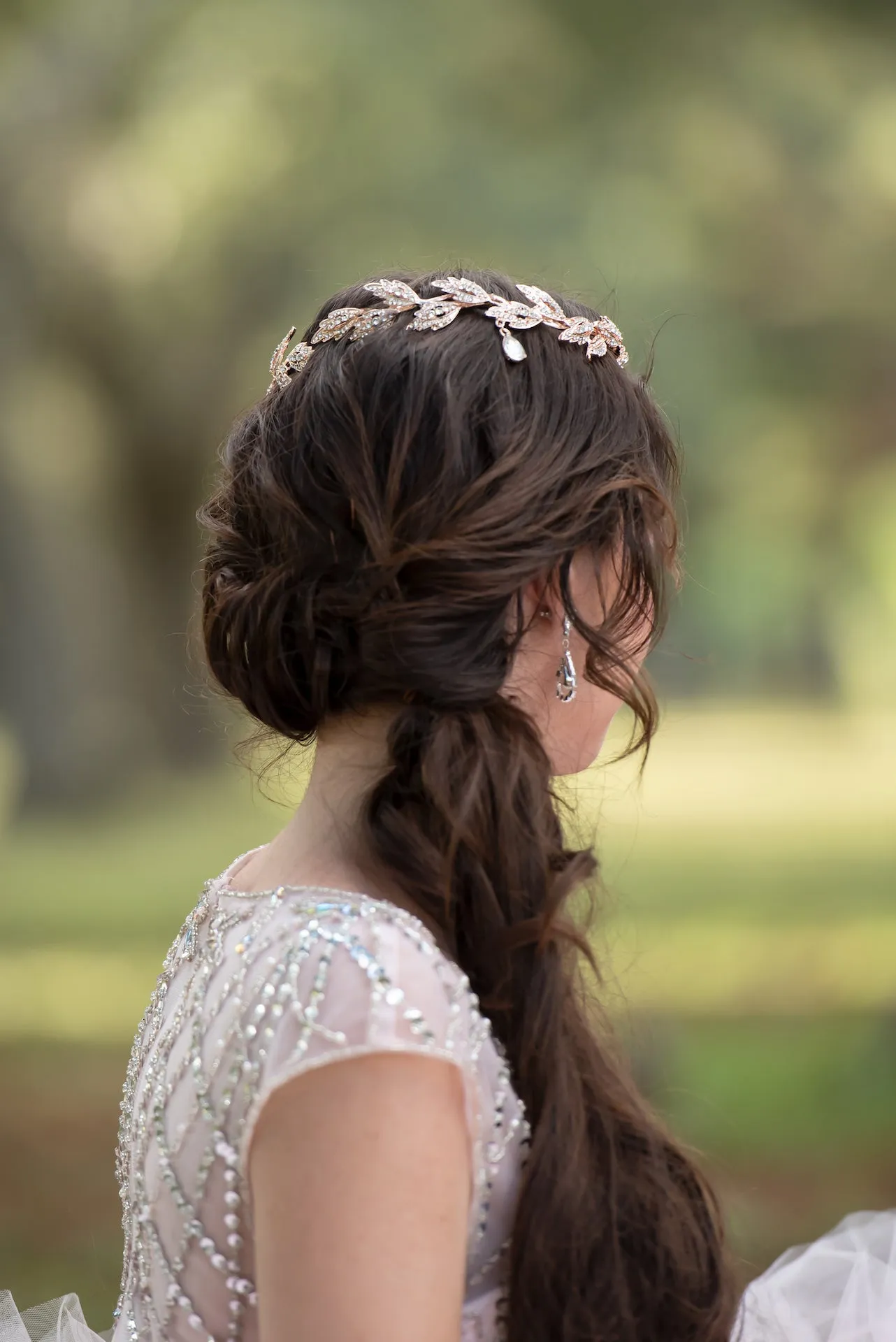 Just Pixie Waterdrop Tiara in Rose