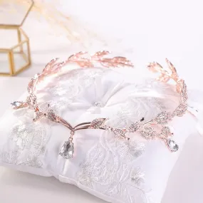 Just Pixie Waterdrop Tiara in Rose