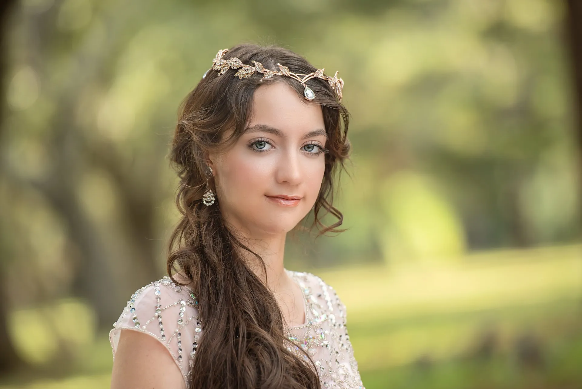 Just Pixie Waterdrop Tiara in Rose