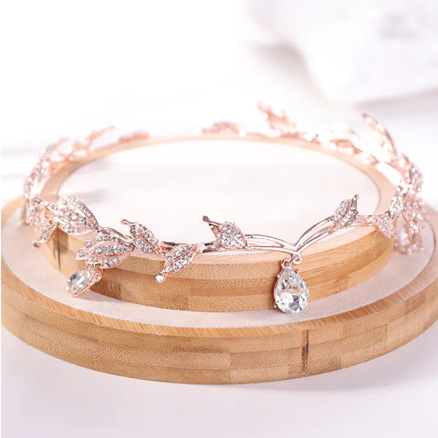 Just Pixie Waterdrop Tiara in Rose