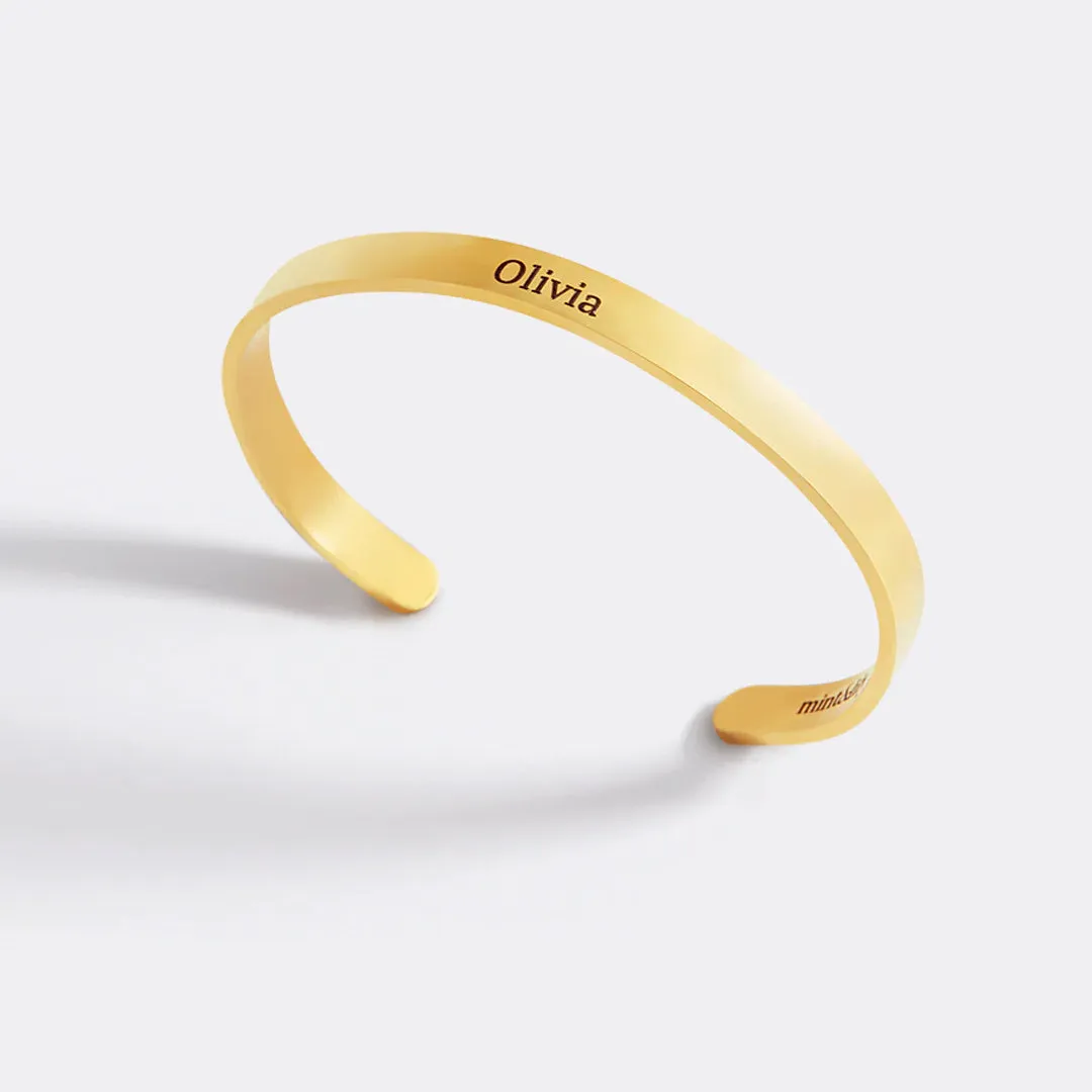 Keep Fucking Going Personalizable Cuff Bracelet