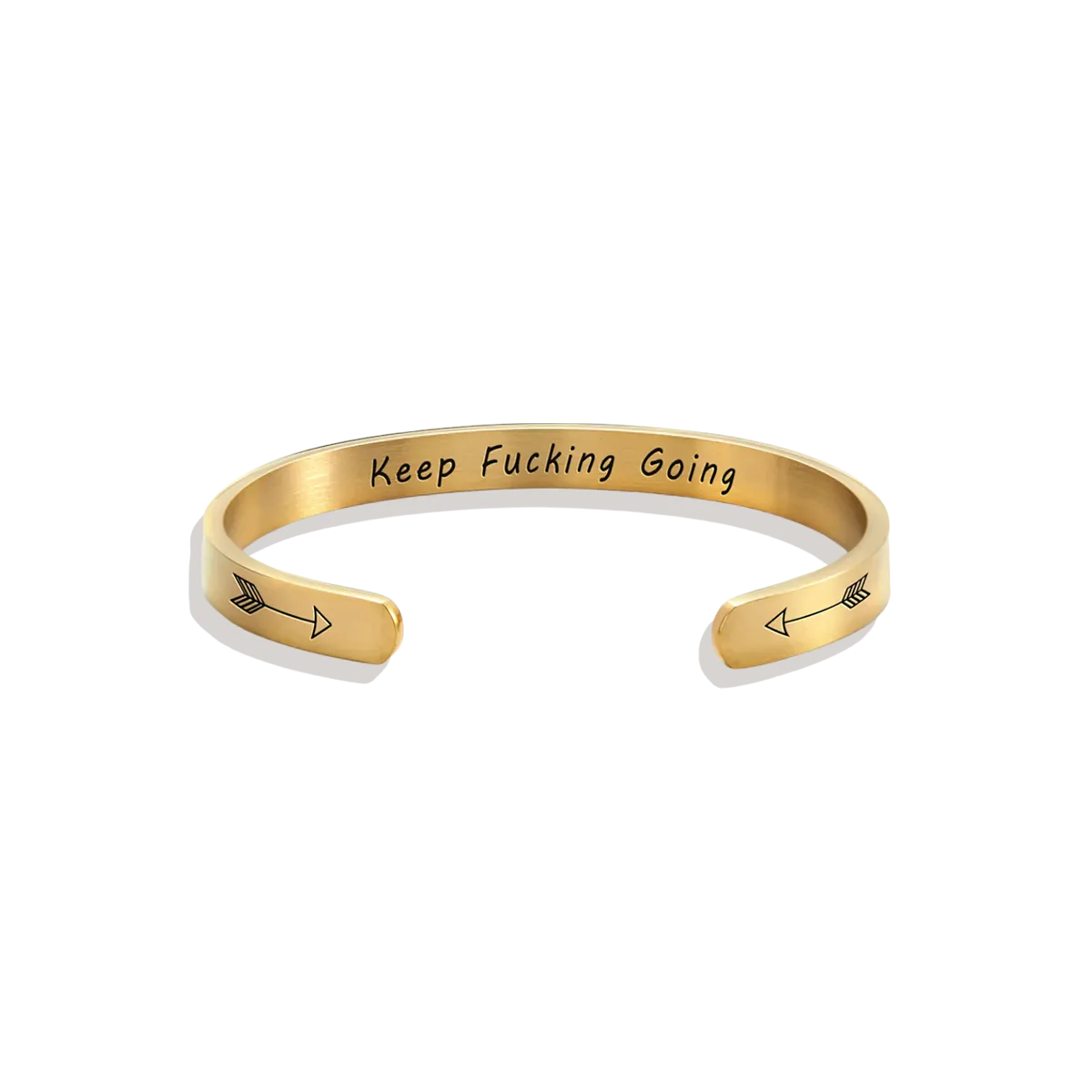 Keep Fucking Going Personalizable Cuff Bracelet