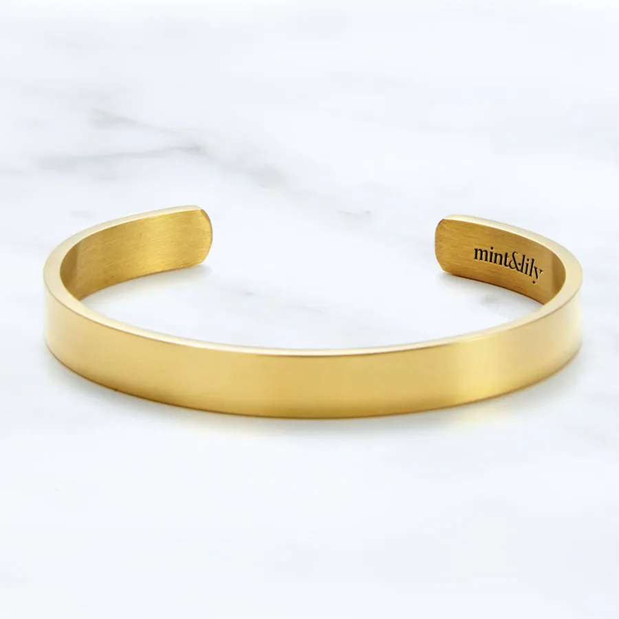 Keep Fucking Going Personalizable Cuff Bracelet