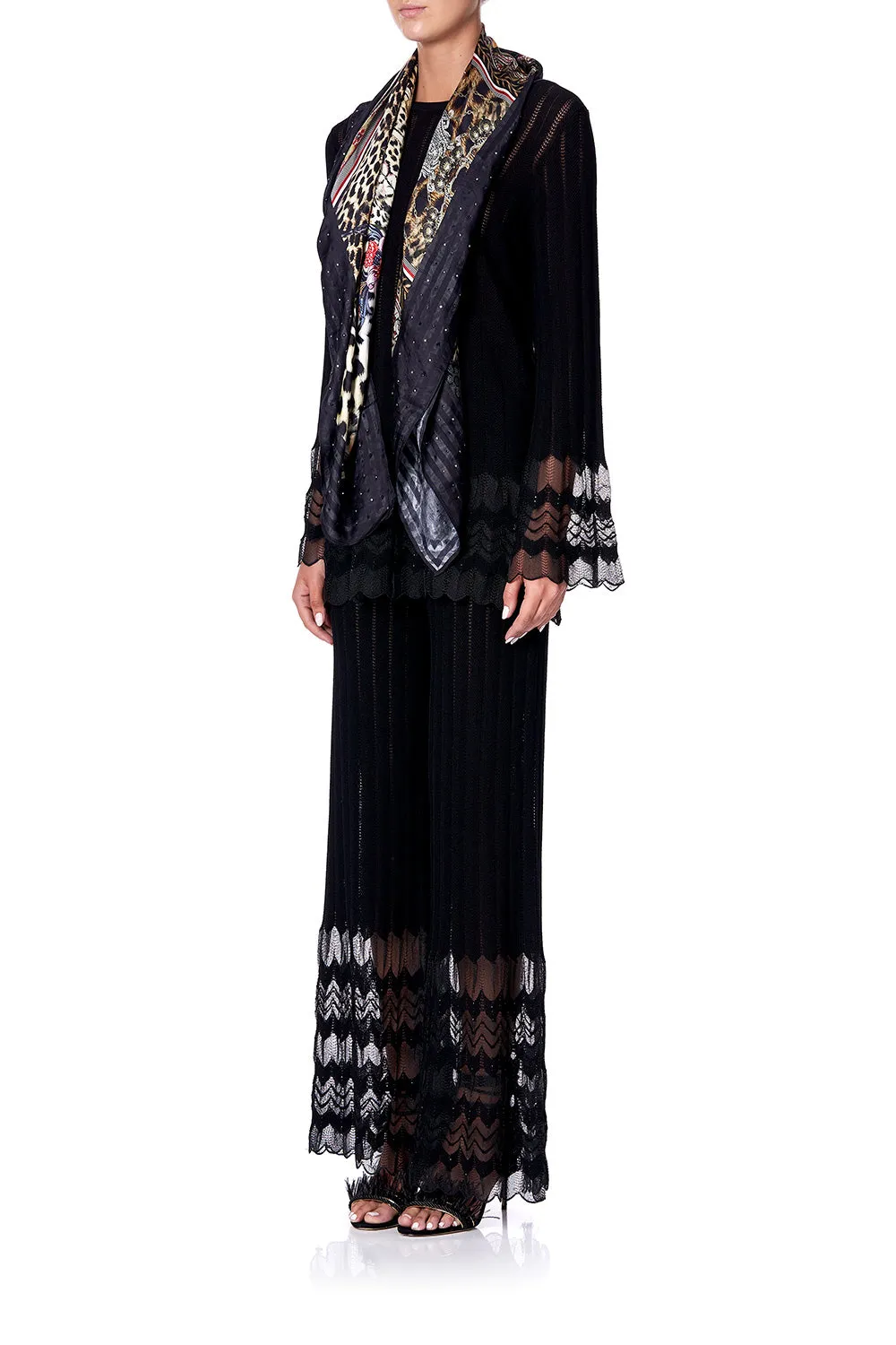 LARGE SQUARE SCARF MARAIS AT MIDNIGHT