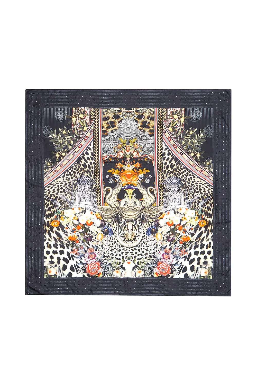 LARGE SQUARE SCARF MARAIS AT MIDNIGHT