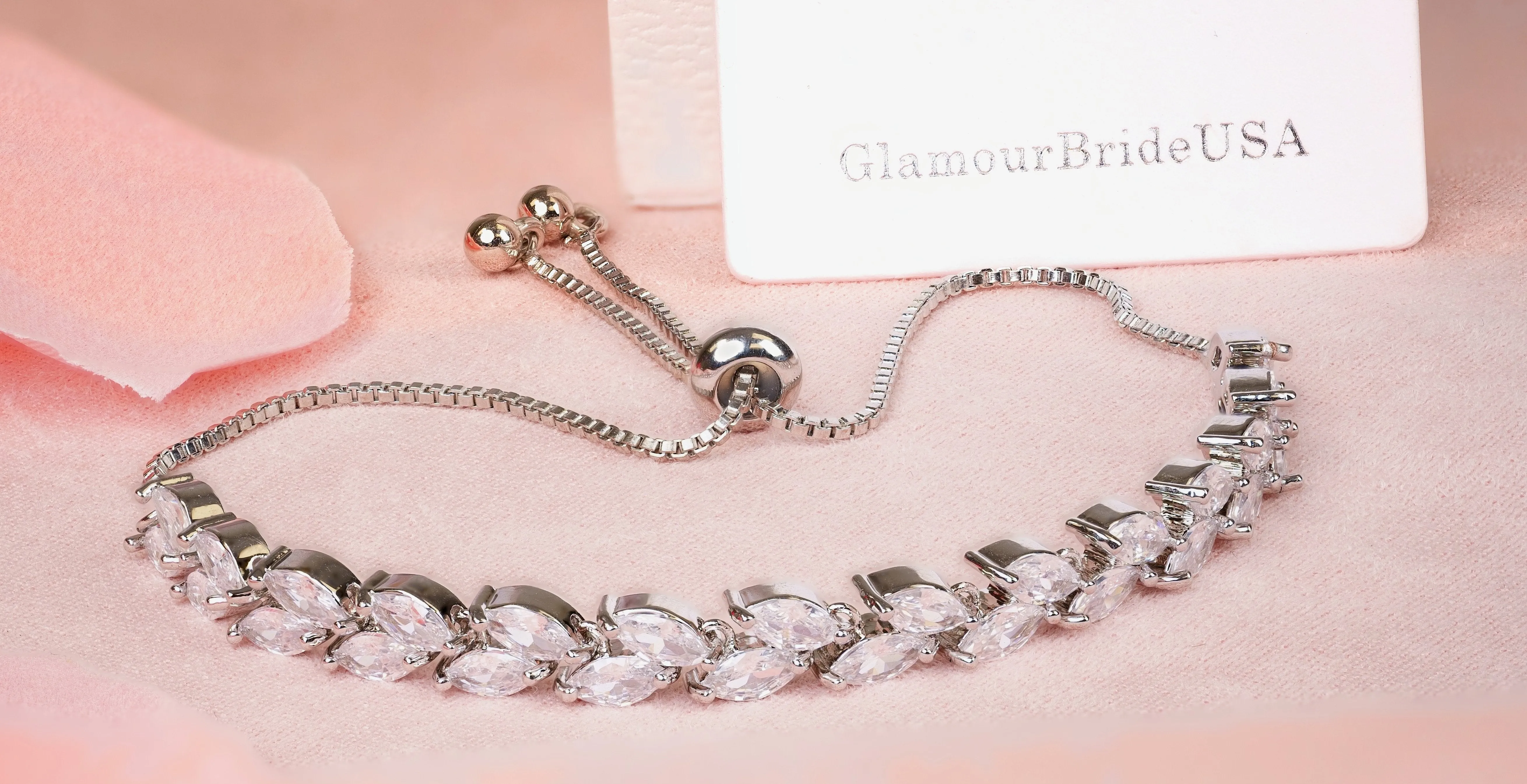 Lindsay - Silver Stud Bridal Earrings