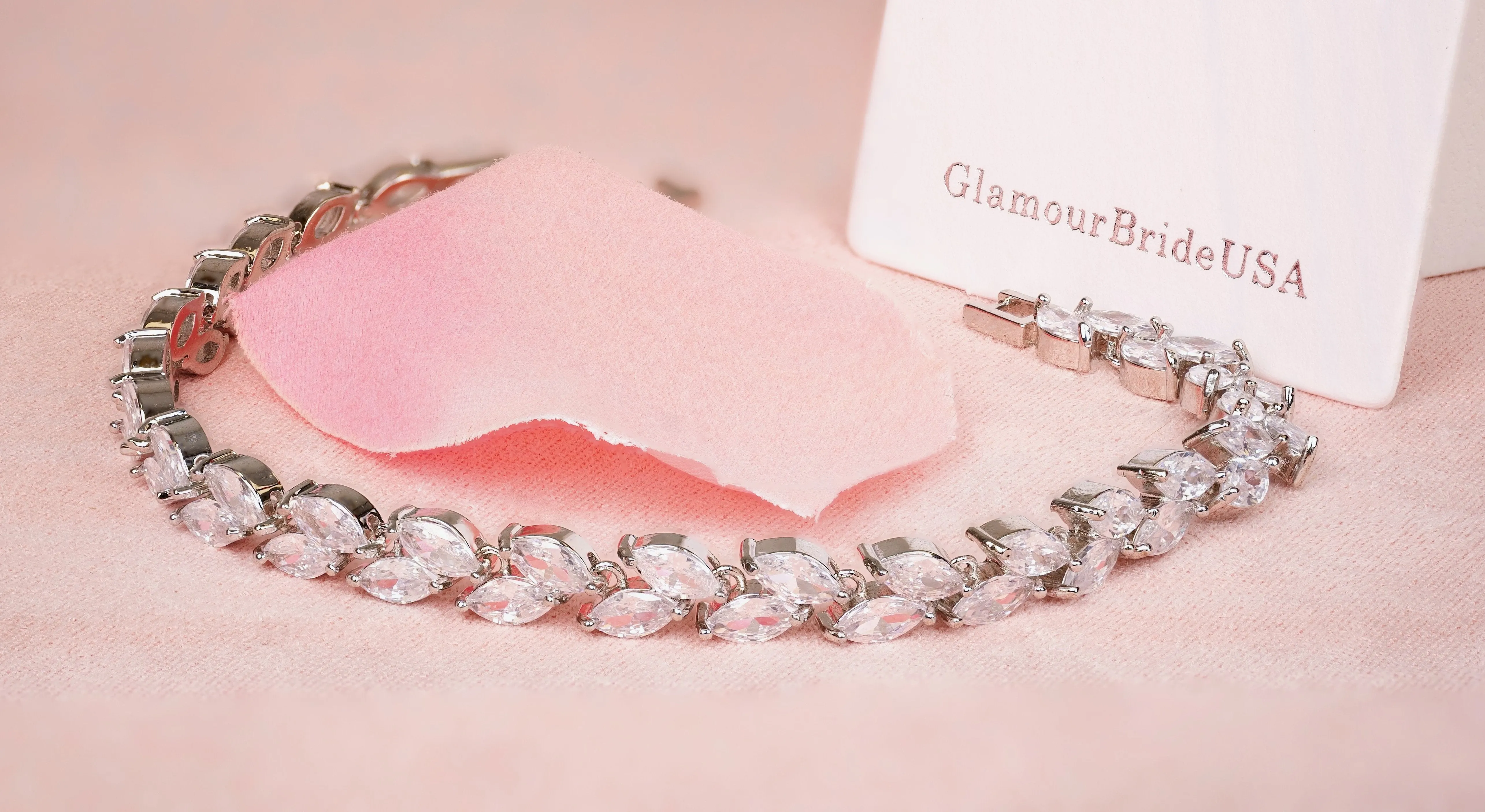 Lindsay - Silver Stud Bridal Earrings