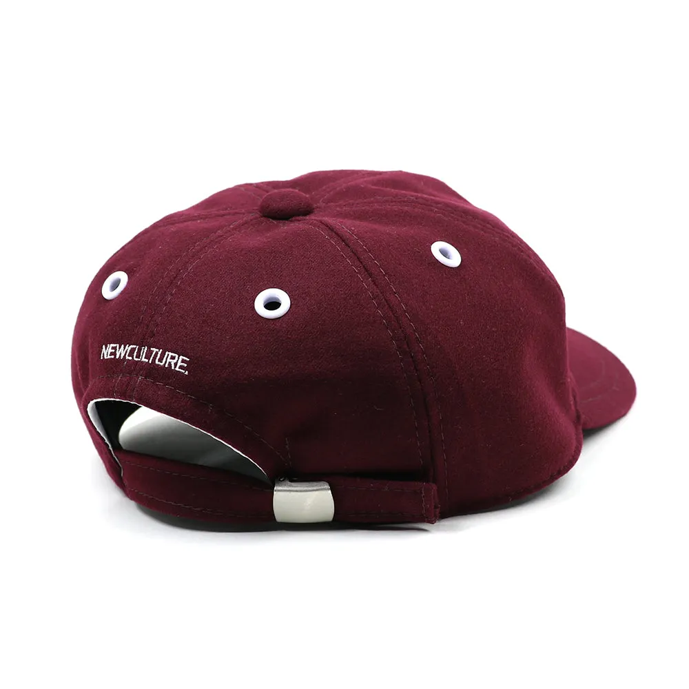 L.L WOOL CAP -BURGUNDY-