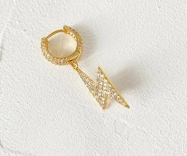 Micro-Set Zircon Hoop Earrings