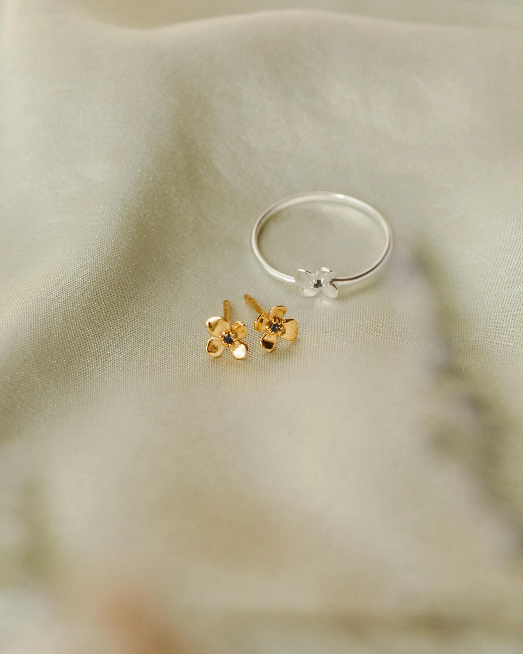 Midnight Blossom Studs