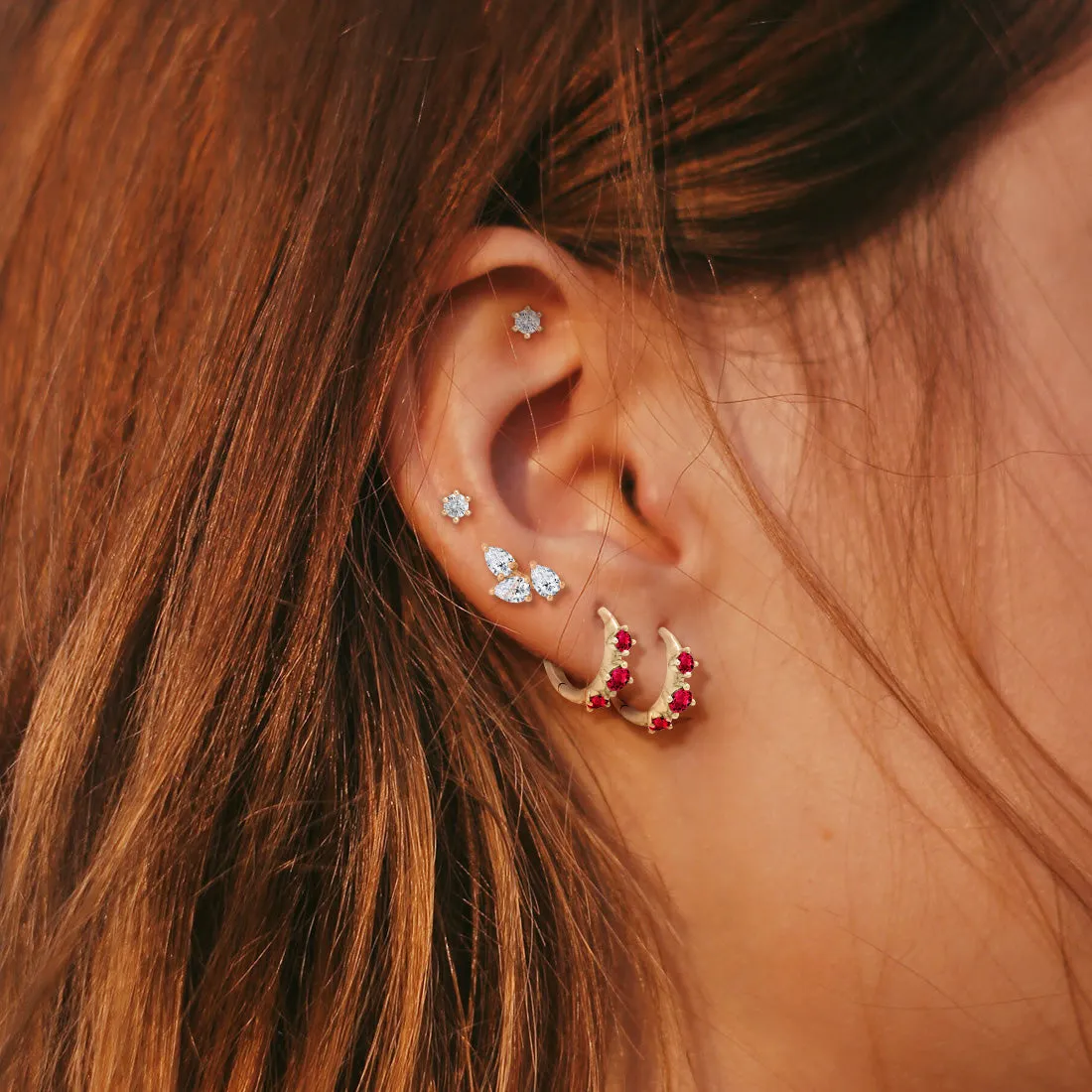 Mini Orion's Belt Clickers, Red Ruby