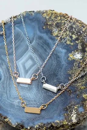 Minnie Micro Bar Necklace