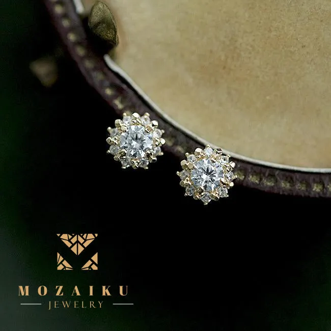 Mozaiku Radiant Sun Zircon Studs