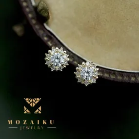 Mozaiku Radiant Sun Zircon Studs