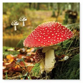 Mushroom Stud Earrings
