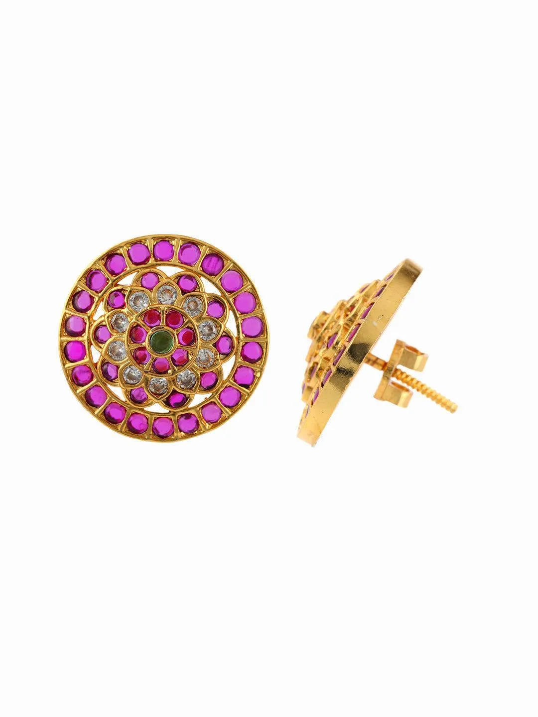 Original Kempu Flower Stud Earrings